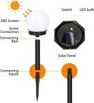 FLOWood Solar Globe Lights Outdoor, 6-Pack