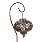 Moroccan Solar Lanterns on Crook Stakes