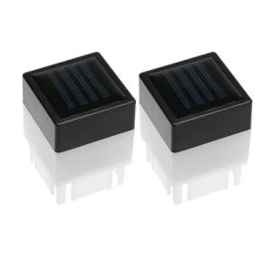 Uonlytech Solar Post Cap Lights for Fence, 2-Pack
