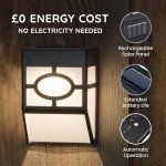 8-Pack Waterproof Solar Wall Lights for Outdoors