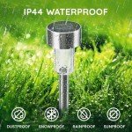 10 Colour Changing Solar Stake Lights - Waterproof Garden Lamps