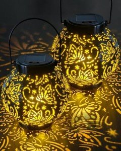 KALAHOL Solar Lanterns - 2 Pack for Gardens
