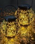 KALAHOL Solar Lanterns - 2 Pack for Gardens