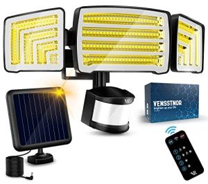 4000LM Solar Motion Sensor Security Light (with Remote)