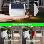 Stylish Solar Fence Lights in Warm White