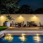 Stylish Solar Fence Lights in Warm White