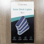 Solar Decking Lights 4 Pack - IP68 Waterproof