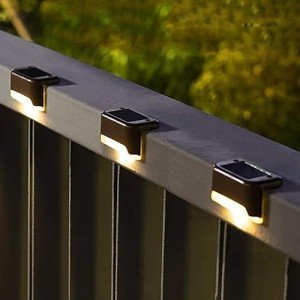 12 Pack of Waterproof Solar Deck Lights