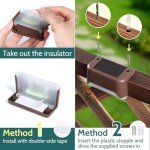 12 Pack of Waterproof Solar Deck Lights