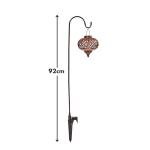 Moroccan Solar Lanterns on Crook Stakes