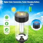 Solar Flickering Flame Lights for Outdoor Garden - 4 Packs