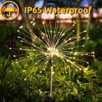 120 LED Solar Firework Garden Lights with Remote