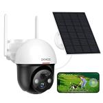 DEKCO Wireless Solar Security Camera with Spotlight