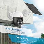 DEKCO Wireless Solar Security Camera with Spotlight