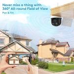 DEKCO Wireless Solar Security Camera with Spotlight