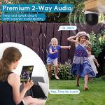 DEKCO Wireless Solar Security Camera with Spotlight