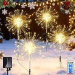120 LED Solar Firework Garden Lights with Remote