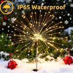 120 LED Solar Firework Garden Lights with Remote