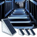 4-Pack Solar Step Lights for Outdoor Pathways