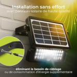 Luceco Solar Guardian PIR Floodlight 550LM Black