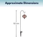 2 Extra Large Hanging Solar Lanterns for Garden