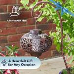 2 Extra Large Hanging Solar Lanterns for Garden