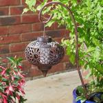 2 Extra Large Hanging Solar Lanterns for Garden