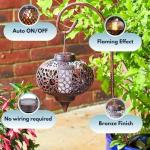 2 Extra Large Hanging Solar Lanterns for Garden