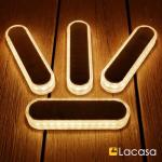 Lacasa Solar Garden Lights, 4 Pack, 30 LEDs