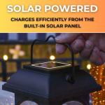 Realistic Solar Candle Lantern - Flickering Amber Light