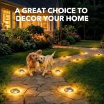 AGPTEK 8 Pack Waterproof Solar Garden Lights