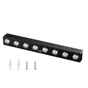 8 LED Solar Wall Lights - Waterproof Outdoor Spotlights