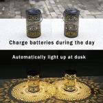 2 Pack Waterproof Solar Lanterns for Gardens