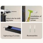 8 LED Solar Wall Lights - Waterproof Outdoor Spotlights