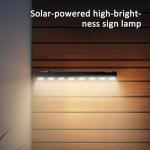 8 LED Solar Wall Lights - Waterproof Outdoor Spotlights