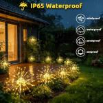 Joycome Solar Garden Lights with Remote and 8 Modes