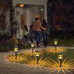 6 Pack Outdoor Solar Garden Lights with Stakes