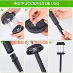 6 Pack Outdoor Solar Garden Lights with Stakes