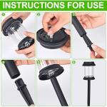 6 Pack Outdoor Solar Garden Lights with Stakes