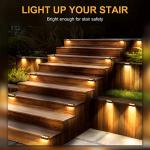 12 Pack Solar LED Outdoor Stair Lights