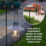 2 Pack Solar Hanging Cage Lanterns, Warm White