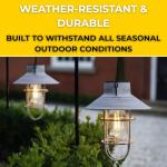 2 Pack Solar Hanging Cage Lanterns, Warm White