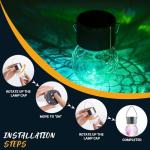 GIGALUMI 12 Pack Solar Hanging Garden Lights