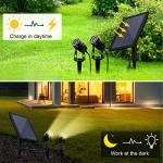 2 Pack Solar Spot Lights with Adjustable Angle