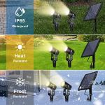 2 Pack Solar Spot Lights with Adjustable Angle