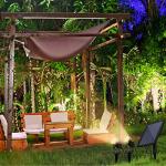 2 Pack Solar Spot Lights with Adjustable Angle