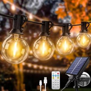 Shatterproof Solar Festoon Lights for Outdoor Use