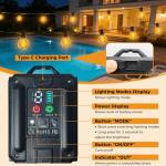 Shatterproof Solar Festoon Lights for Outdoor Use