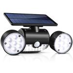 UNIFUN Waterproof Solar Wall Lights with Dual Spotlights