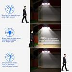 UNIFUN Waterproof Solar Wall Lights with Dual Spotlights